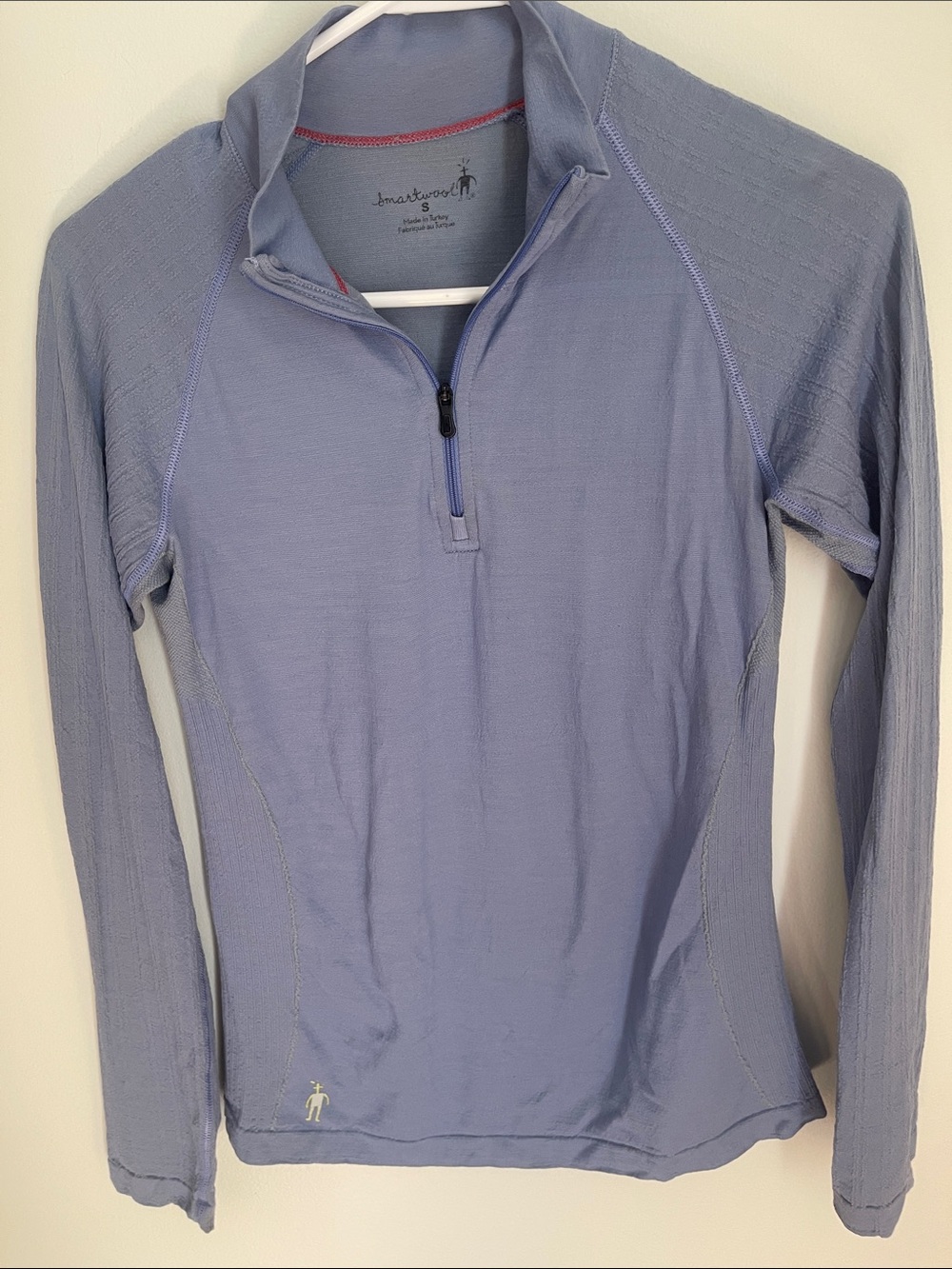 Smartwool Women's Light Periwinkle 1/4 Zip Long Sleeve Top